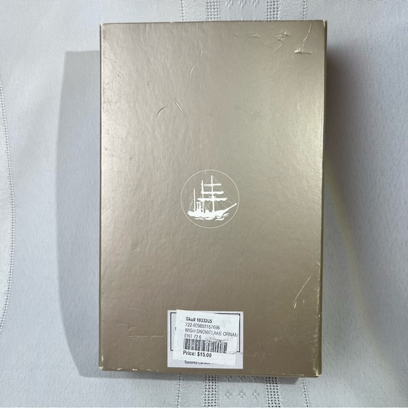 Bowring Make a Wish Snowflake Ornament Christmas Holiday Collectible Crystal - Picture 4 of 14